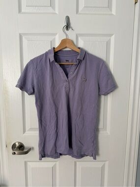 Lavender Polo Shirt with Embroidered Horse Logo